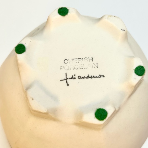 Cherish Porcelain vanity container or dresser box. Art nouveau style. - Picture 11 of 12